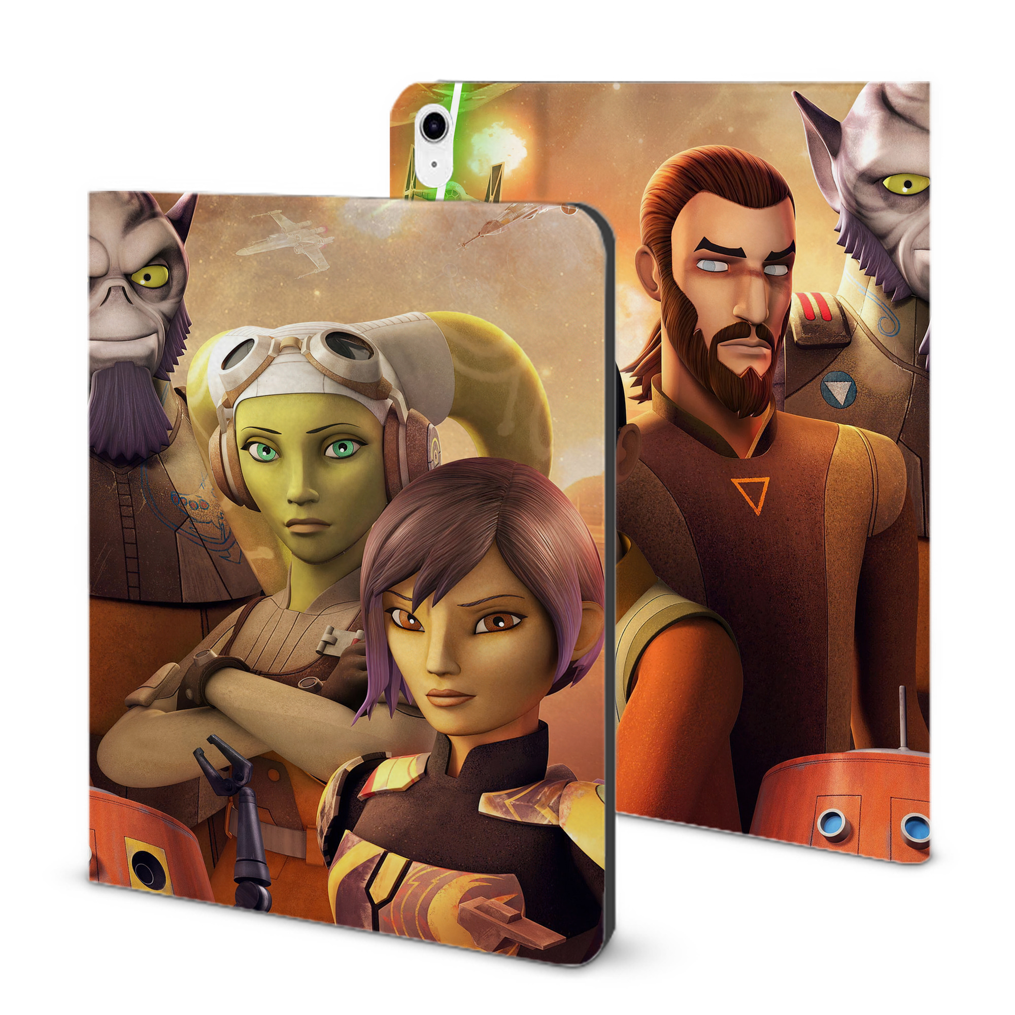 （画像用） スター・ウォーズ Star Wars IPad ケース ブック型 PUレザー TPU 耐衝撃 軽量 薄型 ペン収納なし 全面保護 IPad 各モデル対応